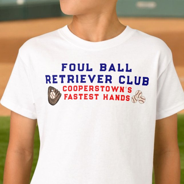 Cooperstown Siblings Foul Ball Retriever Club Name T-Shirt (Creator Uploaded)