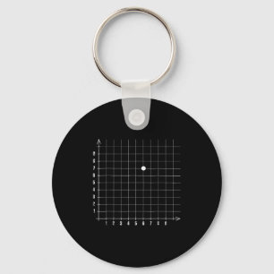 Coordinate (6,7) Funny Math Teacher 67 Math Lover  Key Ring