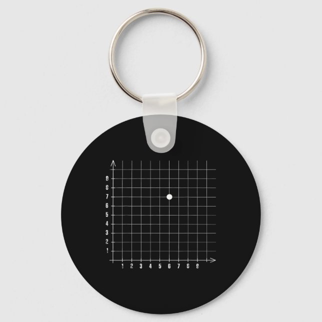 Coordinate Six Seven Trendy 6 7endy Retro Groovy 6 Key Ring (Front)