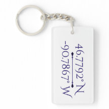 Coordinated Madeline Island Key Ring