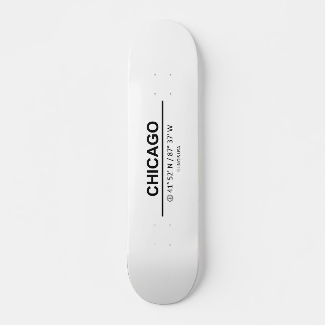 Coordinates Chicago Skateboard (Front)