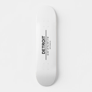 Coordinates Detroit Skateboard
