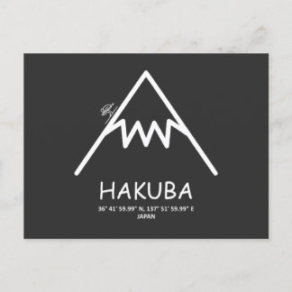 Coordinates Hakuba Japan Holiday Postcard