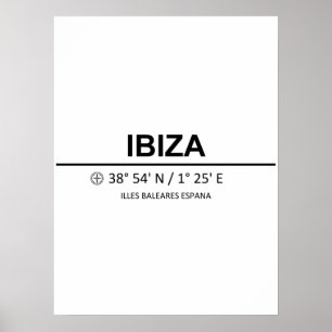 Coordinates Ibiza Poster
