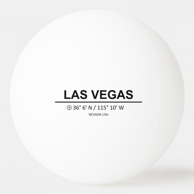 Coordinates Las Vegas Ping Pong Ball (Front)