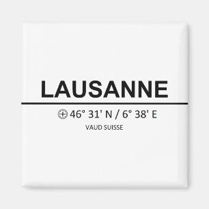 Coordinates Lausanne Magnet