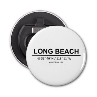 Coordinates Long Beach Bottle Opener