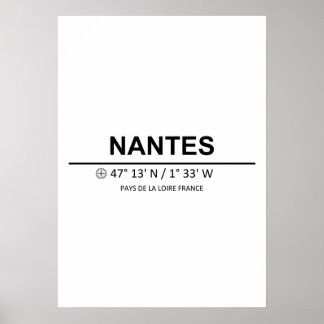 Coordinates Nantes Poster