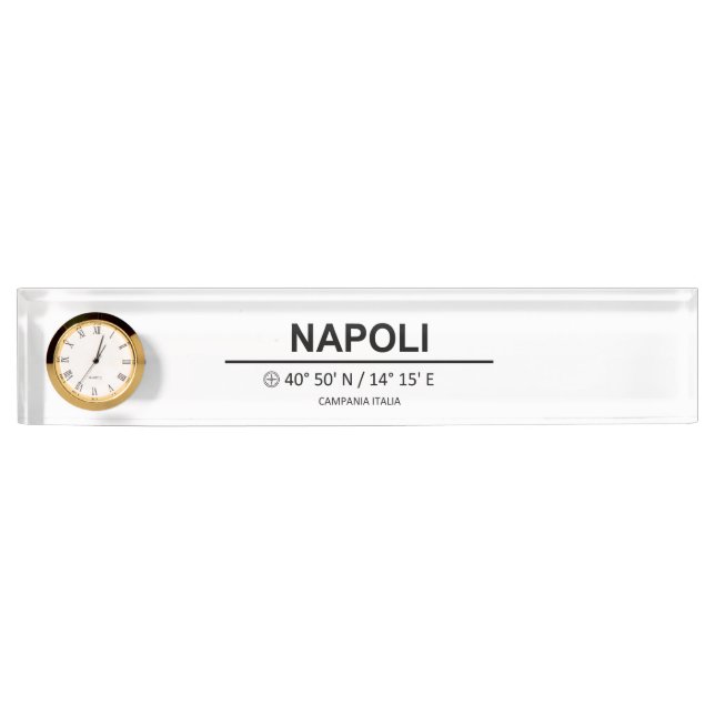 Coordinates Napoli Nameplate (Front)