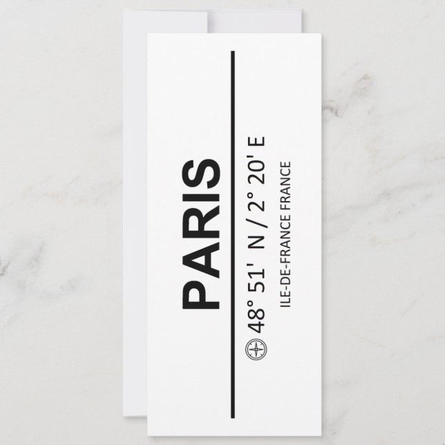 Coordinates Paris (Front)