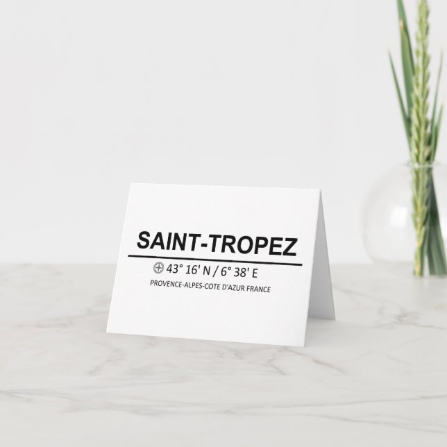 Coordinates Saint Tropez Thank You Card (Front)