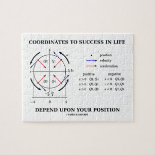 Coordinates To Success In Life Position Physics Jigsaw Puzzle
