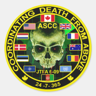 Coordinating Death From Above Classic Round Sticker