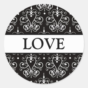 Coordinating Heart Chandelier Envelope Seals