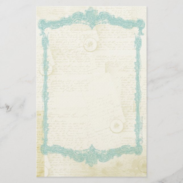 Coordinating Jane Austen Inspired Stationery (Front)