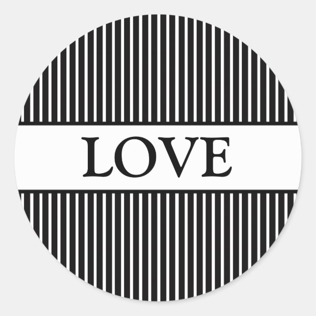 Coordinating Striped Envelope Seals (Front)