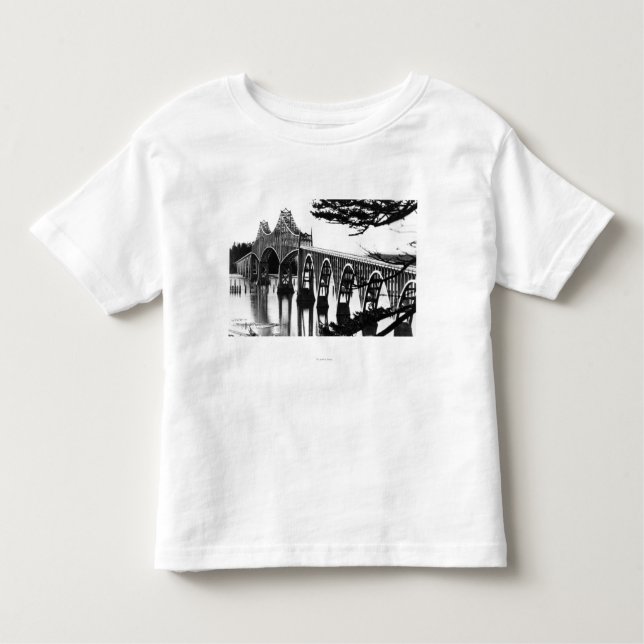 Coos Bay Bridge PhotographNorth Bend, OR Toddler T-Shirt (Front)