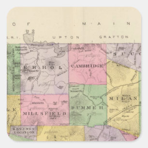 Coos County, NH Square Sticker