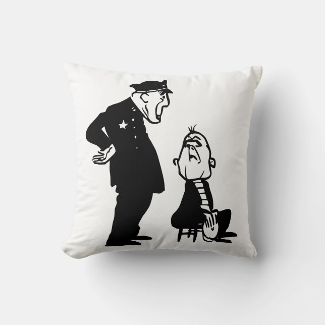 Cop and burglar cushion (Front)