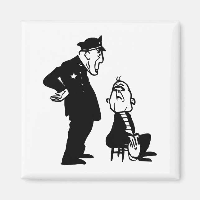 Cop and burglar magnet (Front)