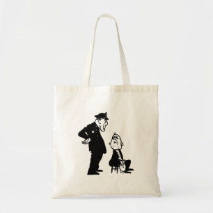 Cop and burglar tote bag
