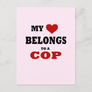 Cop Love Postcard