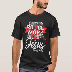 Cop Police Officer Christian Jesus Law Enforcement T-Shirt