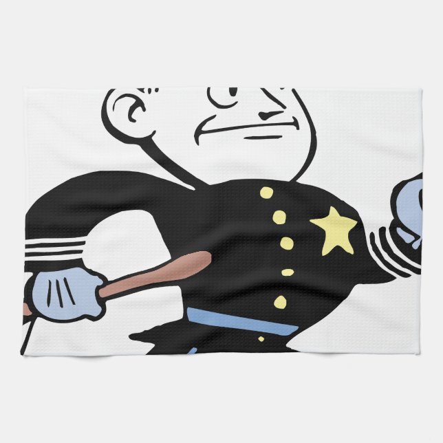 Cop Vintage Tea Towel (Horizontal)