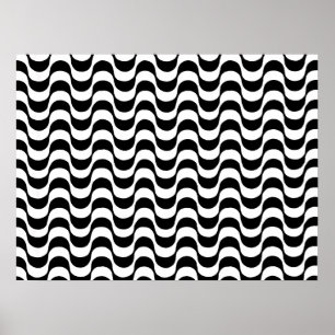 Copacabana beach, Brazilian sidewalk. Poster