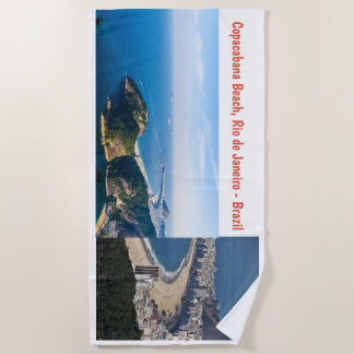 Copacabana Beach, Rio de Janeiro Brazil Beach Towel