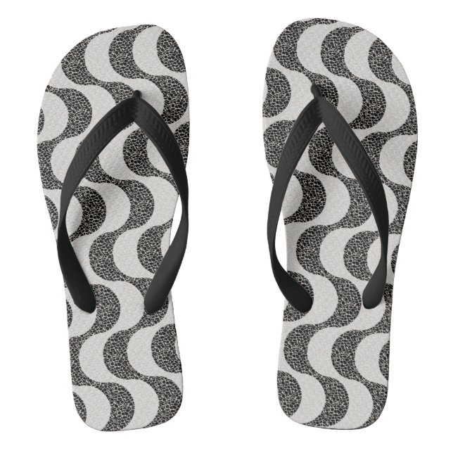Copacabana Beach Rio de Janeiro Tile Thongs (Footbed)