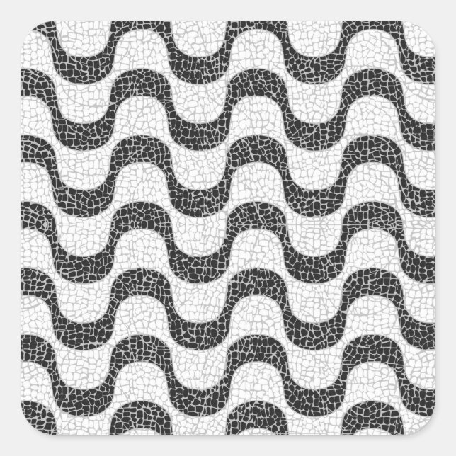 Copacabana Beach Square Sticker (Front)