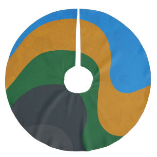Copacabana - From concrete to the sea Brushed Polyester Tree Skirt