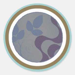 Copacabana in a circle classic round sticker