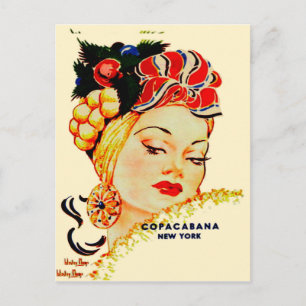 Copacabana Night Club Carmen Miranda Post Card