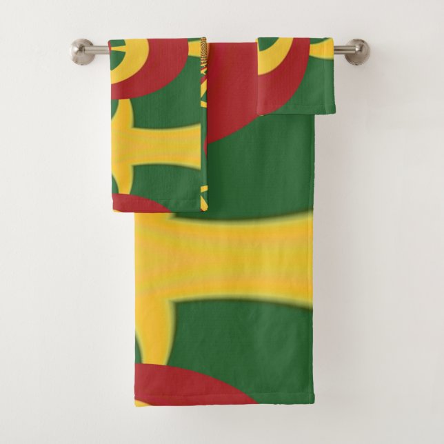 Copacabana, Rio de Janeiro Samba Festival Colours Bath Towel Set (Insitu)