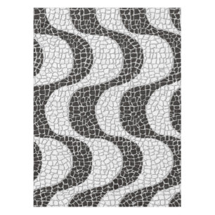 Copacabana Sidewalk Brazilian pattern Tablecloth