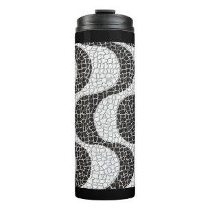 Copacabana Sidewalk Brazilian pattern Thermal Tumbler