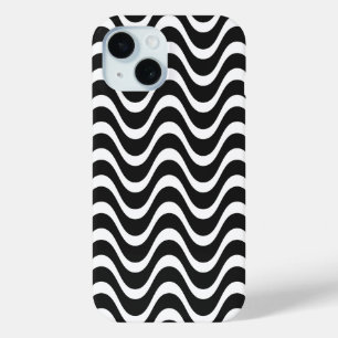 Copacabana Waves Abstract Art iPhone 15 Case
