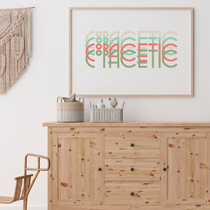 Copacetic Retro 1920s Typography, Colours Poster