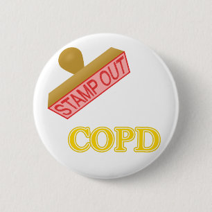 COPD 6 CM ROUND BADGE