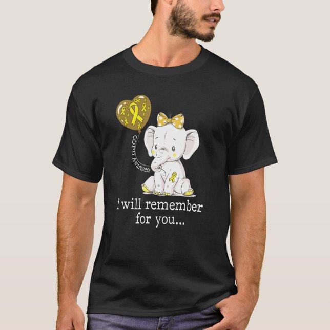 Copd Awareness Elephant T-Shirt (Front)