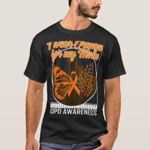 COPD Awareness I Wear Orange For My Mum Butterfly  T-Shirt