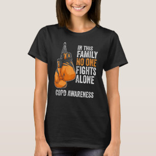 COPD Awareness Month Gloves orange Ribbon T-Shirt