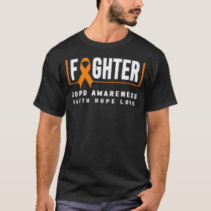 COPD Awareness  Orange Ribbon COPD Fighter T-Shirt