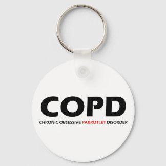 COPD - Chronic Obsessive Parrotlet Disorder Key Ring