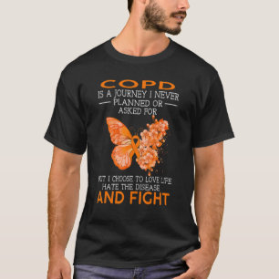 Copd Is A Journey I Never Planned Butterfly T-Shirt
