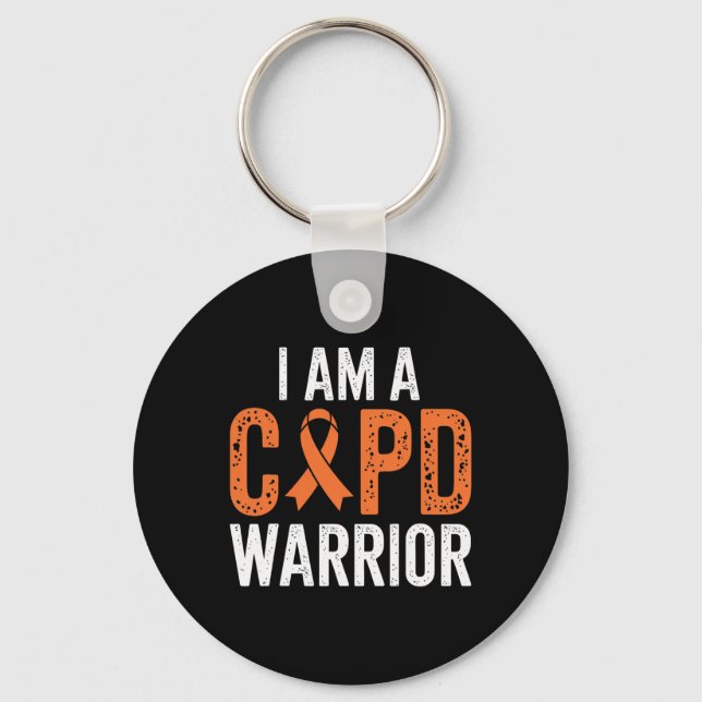 Copd Warrior Pulmonary Lung Disease Emphysema Bron Key Ring (Front)