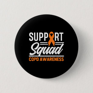 Copd Warrior Support Squad Copd Awareness 6 Cm Round Badge