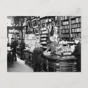 Copenhagen Bookstore, 1899 Postcard